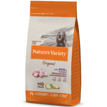 Nature Variety No Grain Cão Adulto Medium-Maxi Perú 10kg